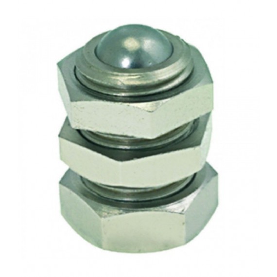 SCROCCHETTO PORTA NICHELATO Diam. 13x24 mm