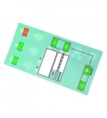 TARGA ELETTRONICA ADESIVA 140x68 mm