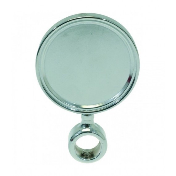 MEDAGLIONE TONDO CROMATO Diam. 90 mm