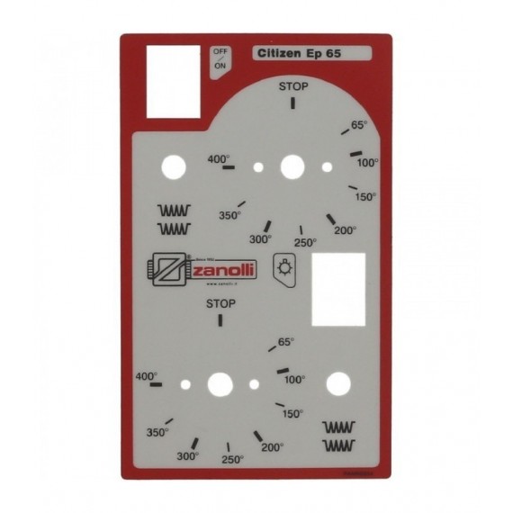 TARGA MECCANICA GRIGIA-ROSSA 185x113 mm