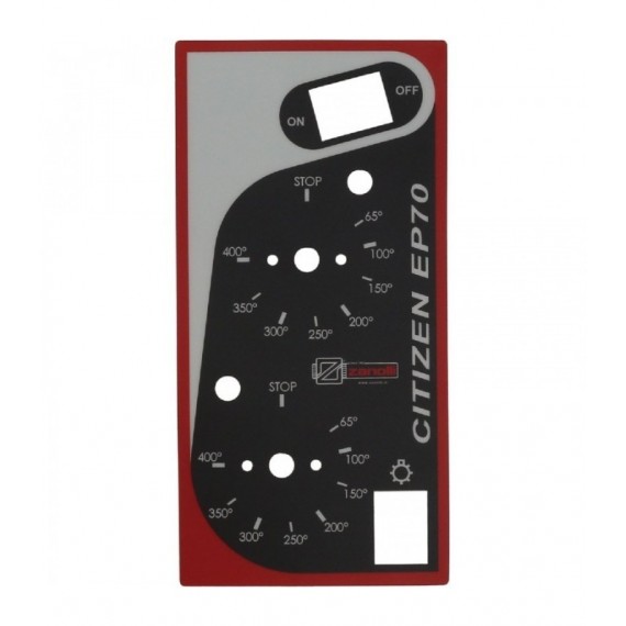TARGA MECCANICA ADESIVA 227x112 mm