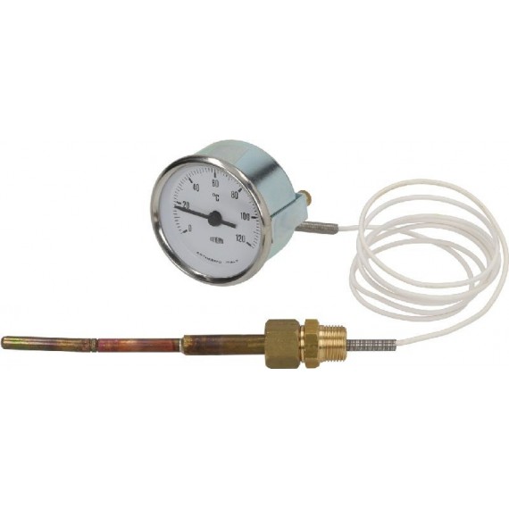 TELETERMOMETRO BIANCO Diam. 60 mm 0-120C