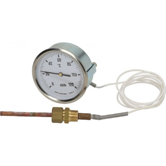 TELETERMOMETRO BIANCO Diam. 80 mm 0-120C