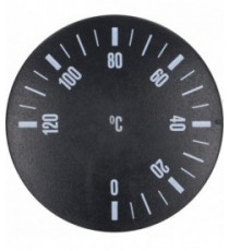 MANOPOLA NERA Diam. 41 mm 0-120C