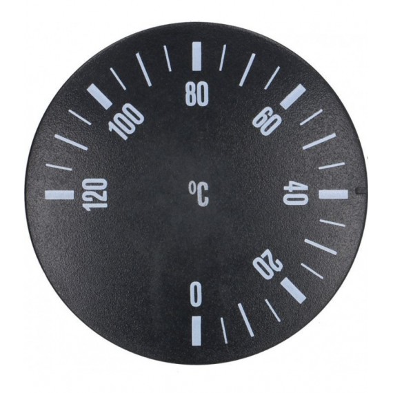 MANOPOLA NERA Diam. 41 mm 0-120C