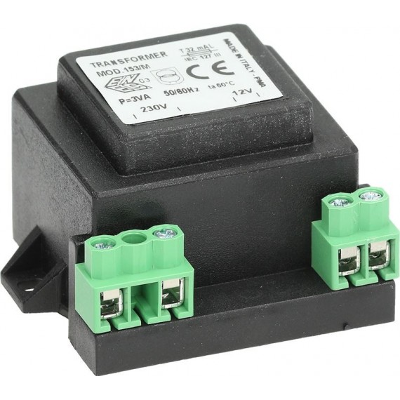 TRASFORMATORE 230V/12V 3VA
