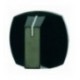 MANOPOLA NERA ABS 38x38 mm