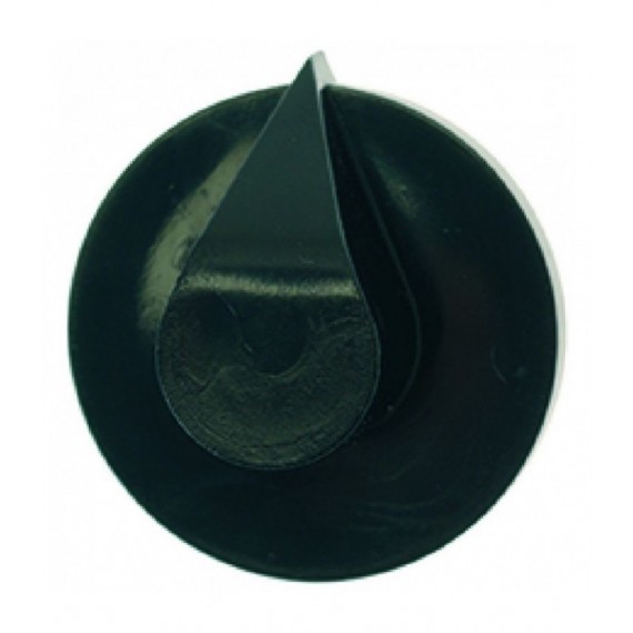 MANOPOLA NERA ABS Diam. 33 mm