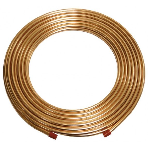 TUBO RAME RICOTTO Diam. 1/2x0,8 mm 15 mt