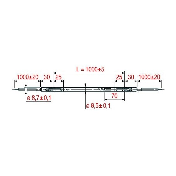 RESISTENZA CORAZZATA RSV-100 350W 230V