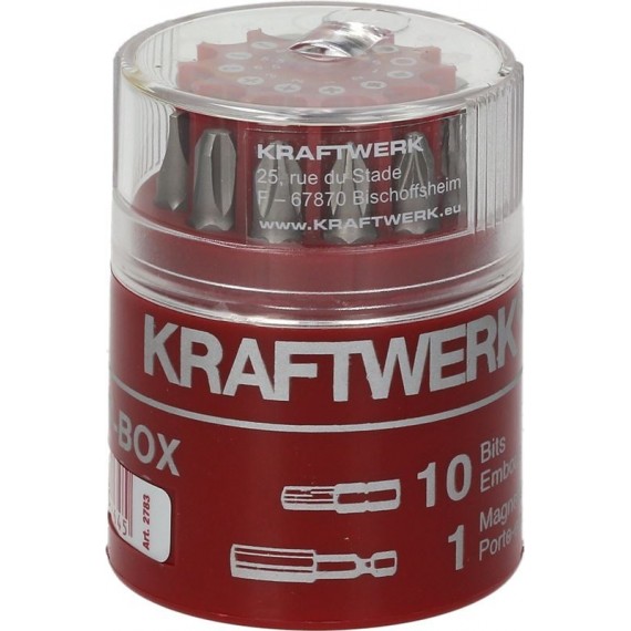 SCATOLA CON 11 INSERTI PER CACCIAVITE