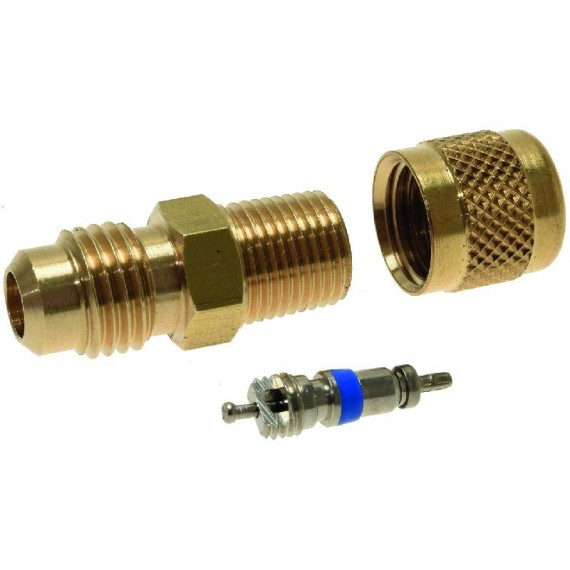 VALVOLA DI SERVIZIO 1/4sae x 1/8npt