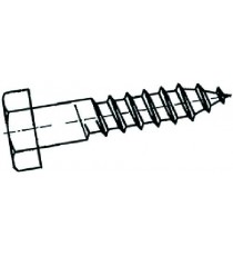 VITE PER LEGNO A TESTA ESAGONALE M10x50