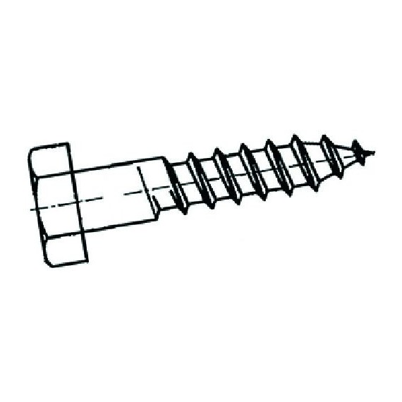 VITE PER LEGNO A TESTA ESAGONALE M10x50