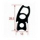 GUARNIZIONE PORTA FORNO 760x470 mm