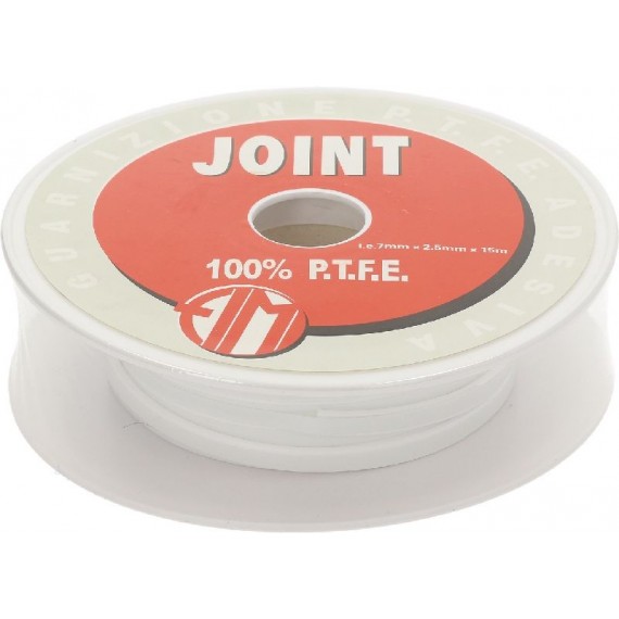 GUARNIZIONE PTFE ADESIVA 7x2,5 mm 15 mt
