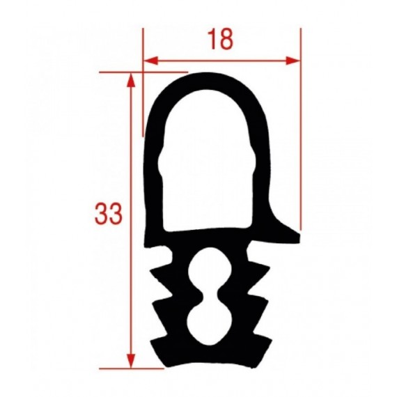GUARNIZIONE PORTA FORNO 1495x520 mm
