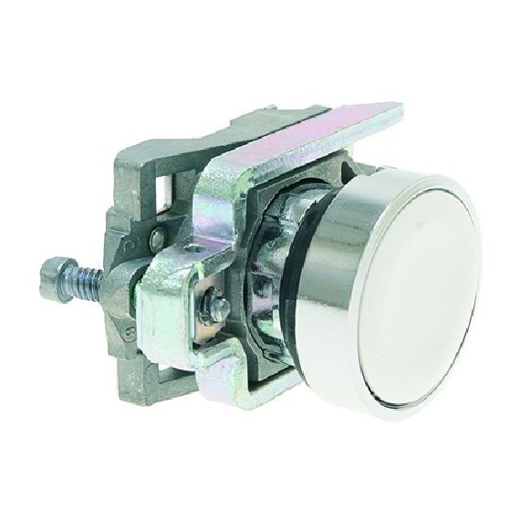 PULSANTE RASATO OPACO BIANCO ZB4BA1