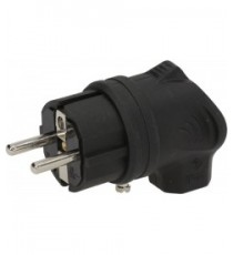 SPINA AD ANGOLO IN PLASTICA 16A 250V