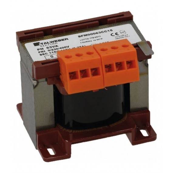 TRASFORMATORE 0-230-400V/115-0-115V 63VA