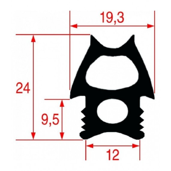 GUARNIZIONE PORTA FORNO 485x485 mm