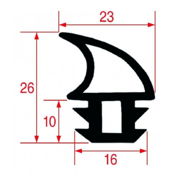 GUARNIZIONE PORTA FORNO 775x660 mm
