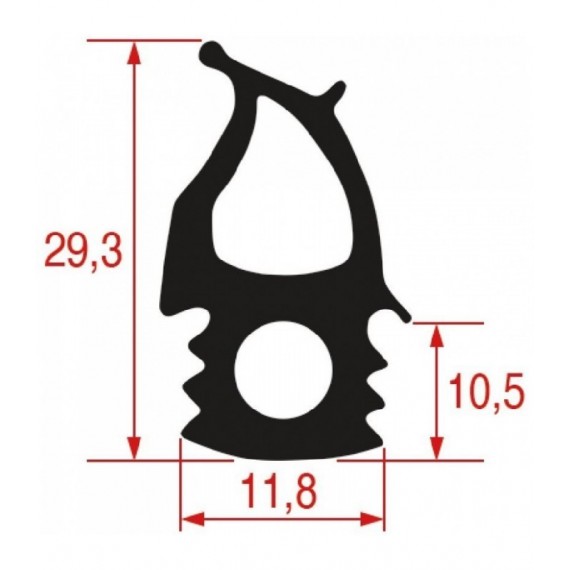 GUARNIZIONE PORTA FORNO 1475x660 mm