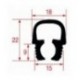 GUARNIZIONE INFERIORE PORTA FORNO 650 mm
