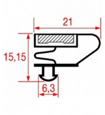 GUARNIZIONE AD INCASTRO 659x462 mm