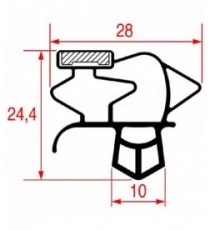 GUARNIZIONE AD INCASTRO 1550x660 mm