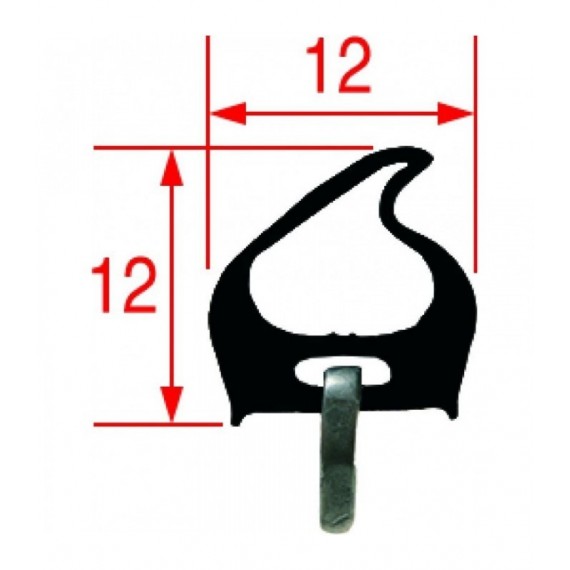 GUARNIZIONE PORTA FORNO 400x230 mm