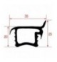 GUARNIZIONE BATTUTA CARRELLO 665x160 mm