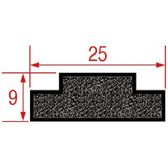 GUARNIZIONE IN SILICONE 3000 mm