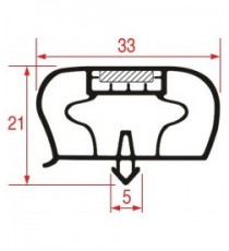 GUARNIZIONE AD INCASTRO 1565x660 mm