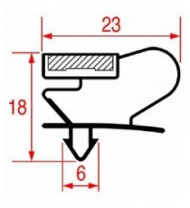 GUARNIZIONE AD INCASTRO 613x463 mm