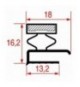 GUARNIZIONE MEZZO BORDO 565x410 mm