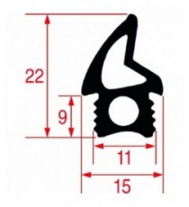 GUARNIZIONE PORTA FORNO 6400 mm