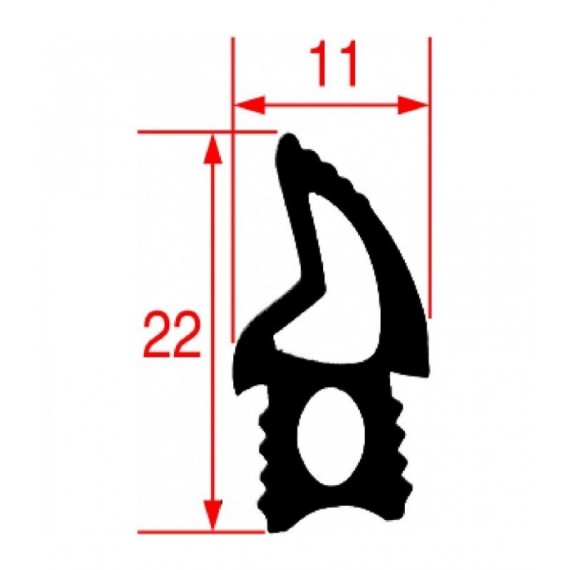 GUARNIZIONE PORTA FORNO 1260 mm