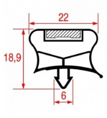 GUARNIZIONE AD INCASTRO 870x710 mm