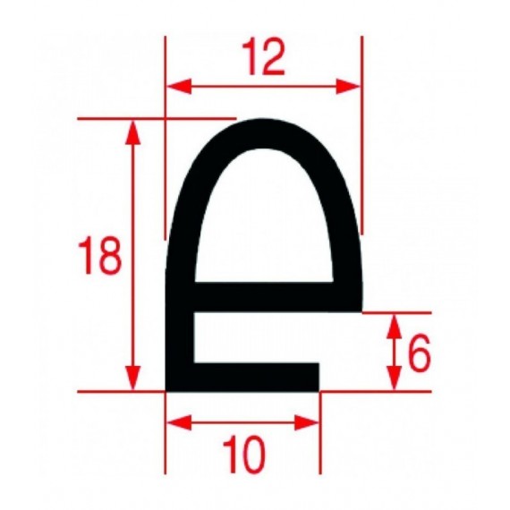 KIT GUARNIZIONE PORTA FORNO 2550 mm