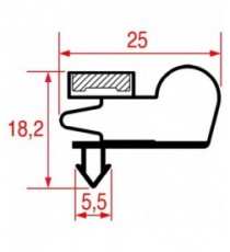 GUARNIZIONE AD INCASTRO 1445x775 mm