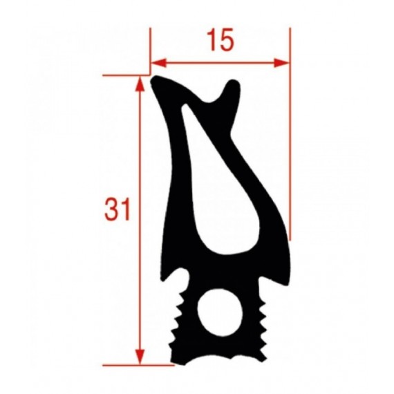 GUARNIZIONE PORTA FORNO 760x485 mm