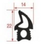 GUARNIZIONE PORTA FORNO 2468 mm
