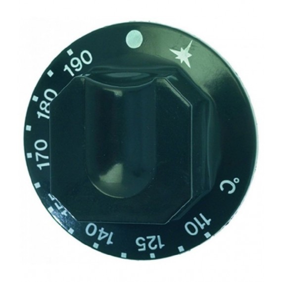 MANOPOLA NERA Diam. 70 mm 110-190C