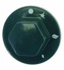 MANOPOLA NERA Diam. 55 mm SERIGRAFATA