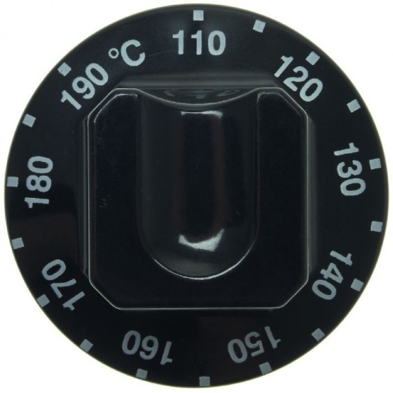 MANOPOLA NERA Diam. 60 mm 110-190C
