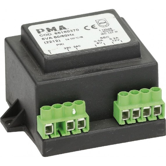 TRASFORMATORE 0-220-240V/8-12V 6VA