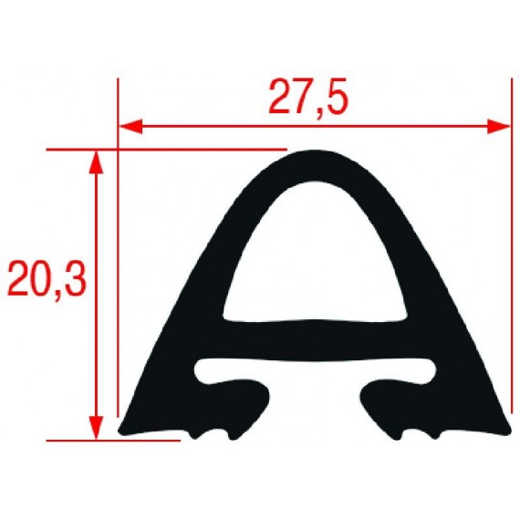 GUARNIZIONE PORTA FORNO 1410x520 mm