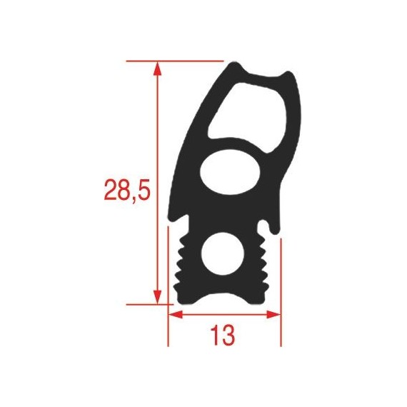GUARNIZIONE PORTA FORNO 680x505 mm