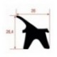 GUARNIZIONE PORTA FORNO 755x750 mm